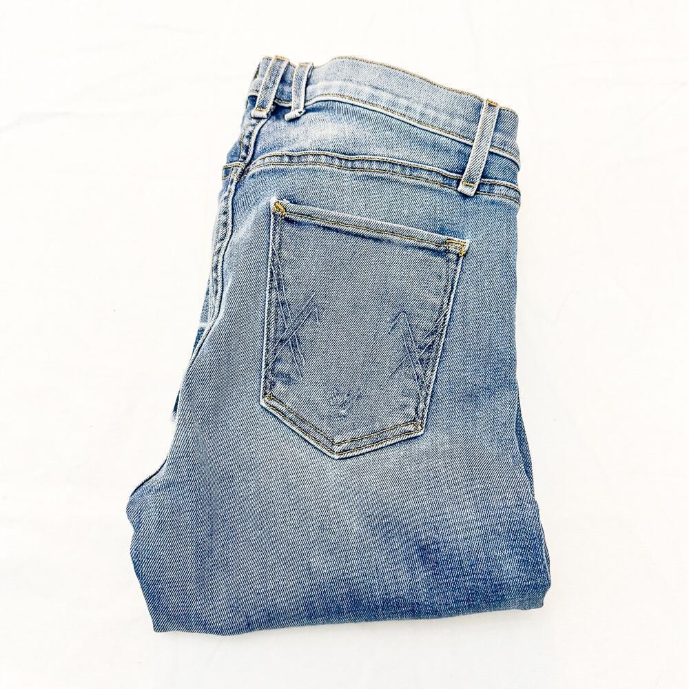 Mcguire Flare Raw Hem Denim Jeans Zip Fly Style 99B Size 27